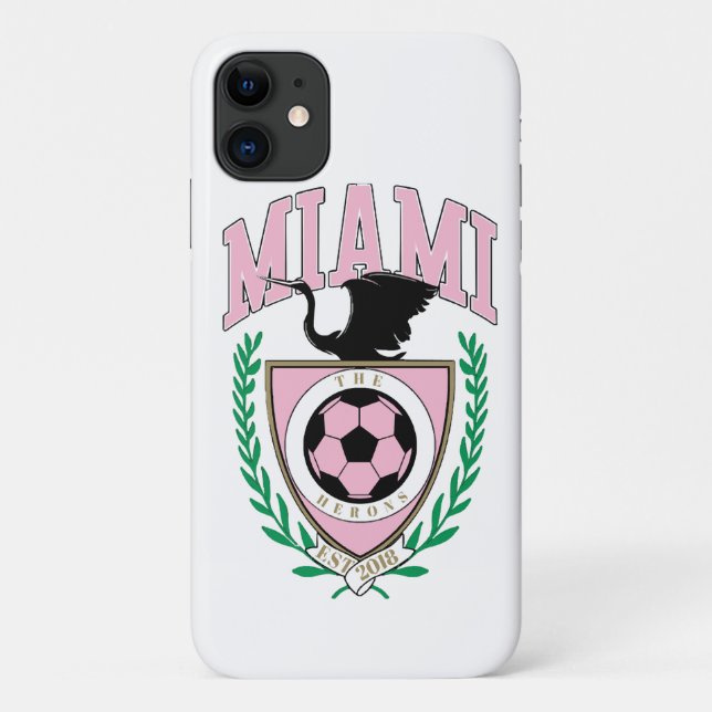 Miami Fußball Varsity-Stil  Case-Mate iPhone Hülle (Rückseite)