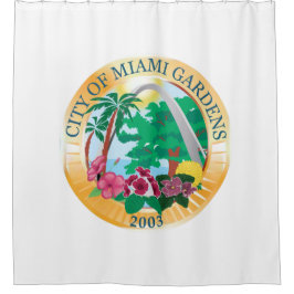 Miami Gardens (Florida) City Siegel Duschvorhang