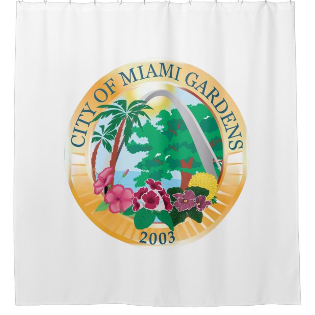 Miami Gardens (Florida) City Siegel Duschvorhang (Vorderseite)