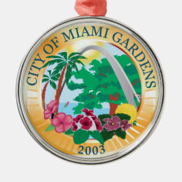 Miami Gardens (Florida) City Siegel Ornament Aus Metall