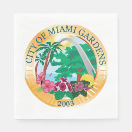 Miami Gardens (Florida) City Siegel Serviette
