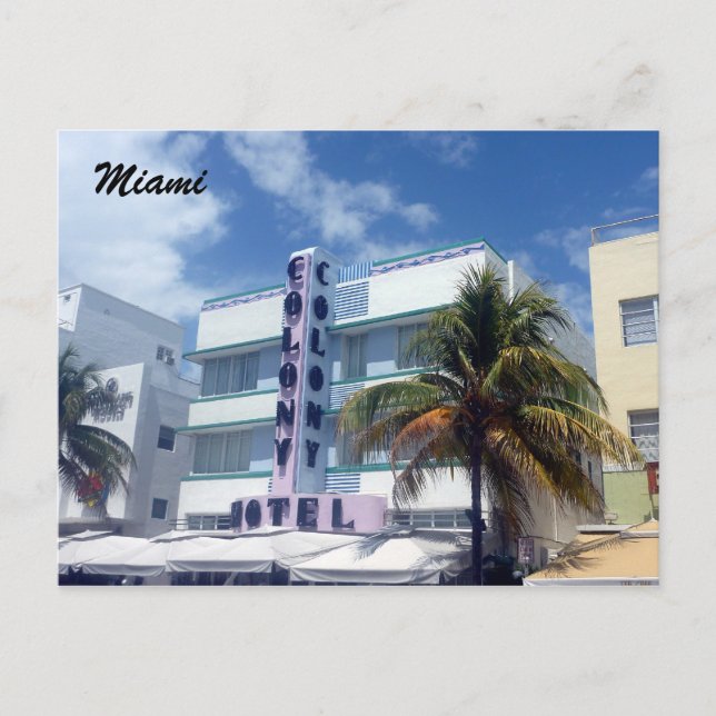 Miami-Geschichte Postkarte (Vorderseite)