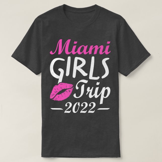 Miami Girls Trip 2022 Junggeselinnen-Abschied Wedd T-Shirt (Design vorne)