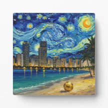 Miami Golden Shore Fußball Elegant und Öl Feine Ku
