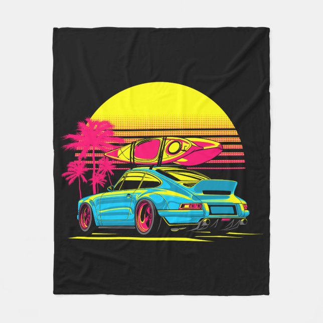 MIAMI GT SOMMER VIBES FLEECEDECKE (Vorderseite)