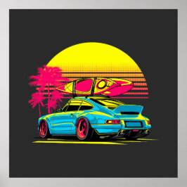MIAMI GT SOMMER VIBES POSTER