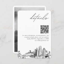 Miami Hochzeit in Urlaubsort Details QR Code Klein Begleitkarte