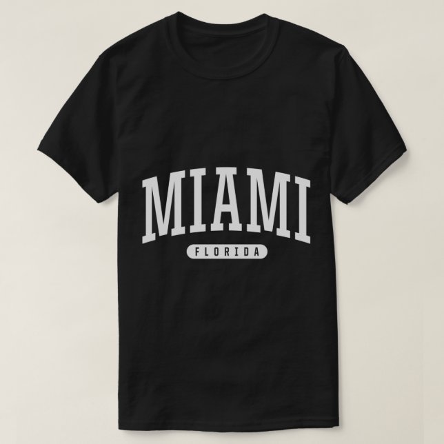 Miami Hoodie Uni University Style FL USA T-Shirt (Design vorne)
