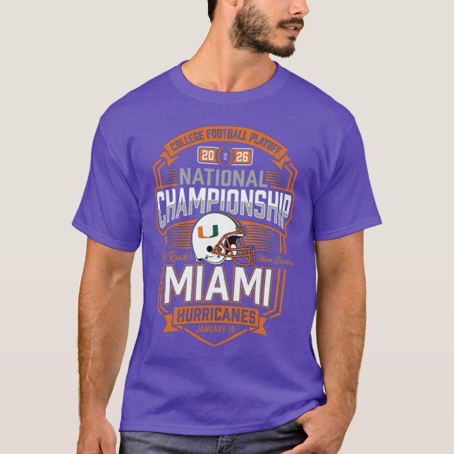 Miami Hurricanes CFP National Championship 2026 bo T-Shirt (Vorderseite)