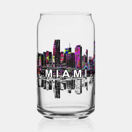 Miami in Graffiti mit Monogramm Dosenglas