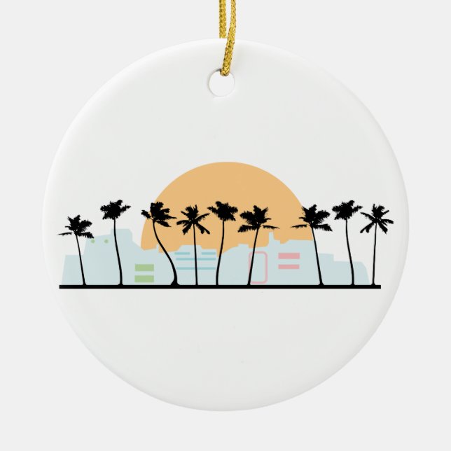 Miami Keramik Ornament (Vorne)