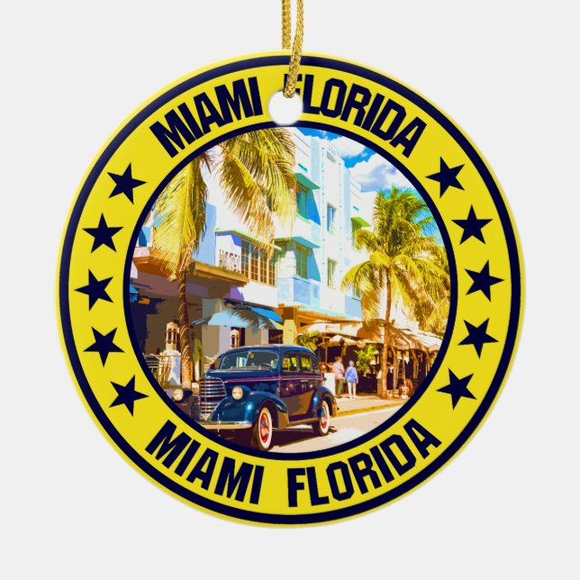 Miami Keramik Ornament (Vorne)