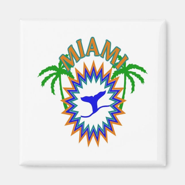 MIAMI KÜHLSCHRANKMAGNET MAGNET (Vorne)