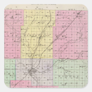 Miami Landkreis, Kansas Quadratischer Aufkleber