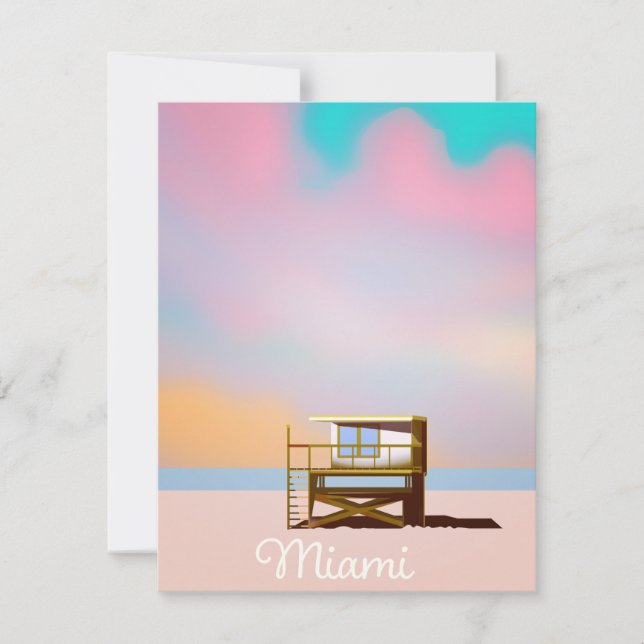 Miami Lifeguard Travel Poster (Vorderseite)