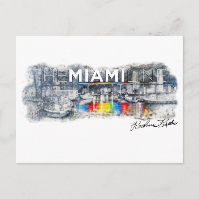 Miami Line, Rockne Krebs, Postcard Postkarte (Vorderseite)