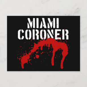 Miami Metro PD Coroner Postkarte