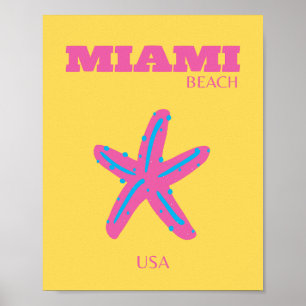 Miami, Miami Beach, Reisekunst Poster
