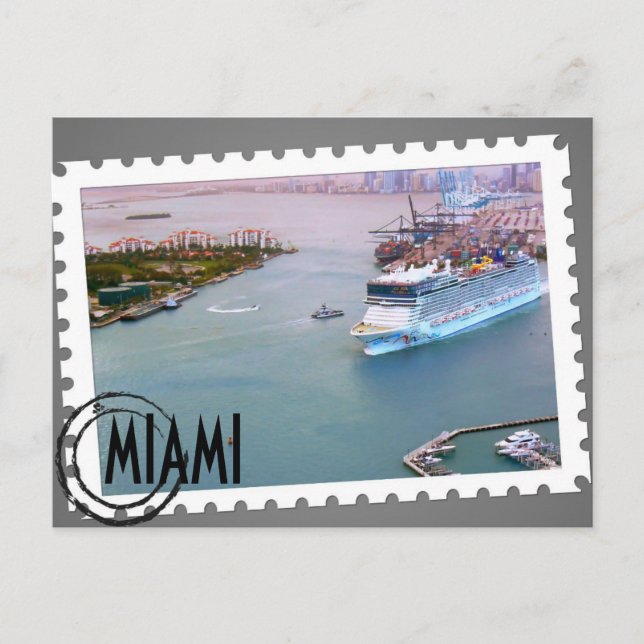 ~Miami~ MIAMI-POSTKARTE, FERTIGEN ES BESONDERS AN! Postkarte (Vorderseite)