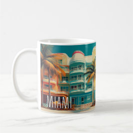 Miami Mirage – Retro Travel Mug Kaffeetasse