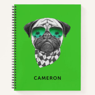 Miami Mops   Name hinzufügen Notizbuch