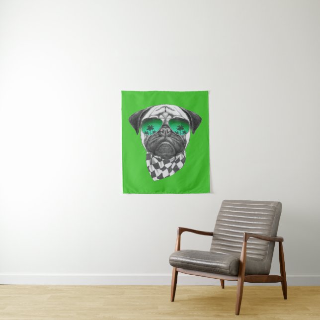 Miami-Mops Wandteppich (Beispiel)