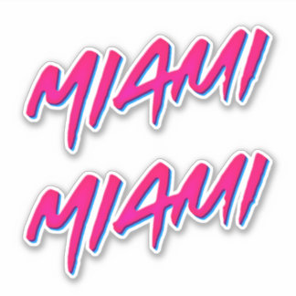 Miami Neon Colors New Retro Style Minimalismus Aufkleber