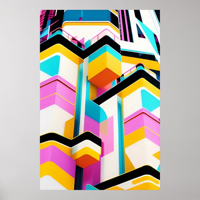 Miami Nice 1980s Ken Gage Retrowave Poster (Vorne)