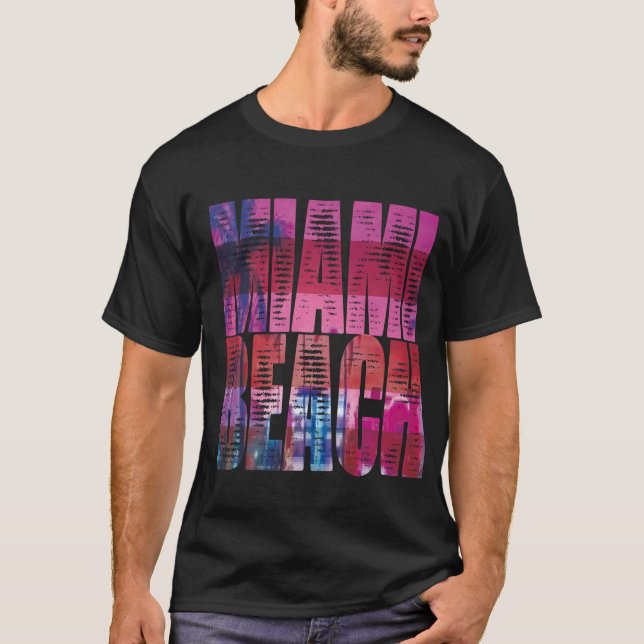 miami night beach fun style T-Shirt (Vorderseite)