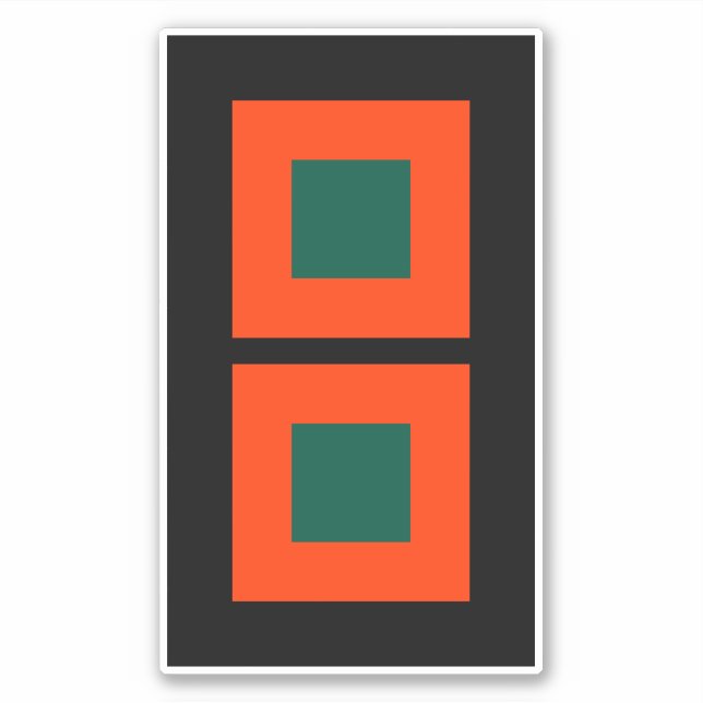 Miami Nights Hurricane Warning Aufkleber (Vorderseite)