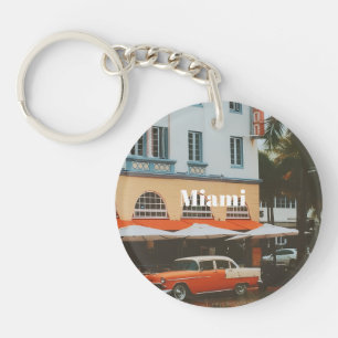 Miami Ocean Drive Reise-Souvenir Schlüsselanhänger