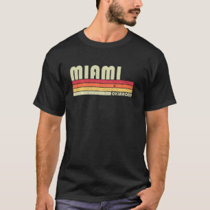 Miami Ok Oklahoma Funny City Zuhause Roots Retro 7 T-Shirt