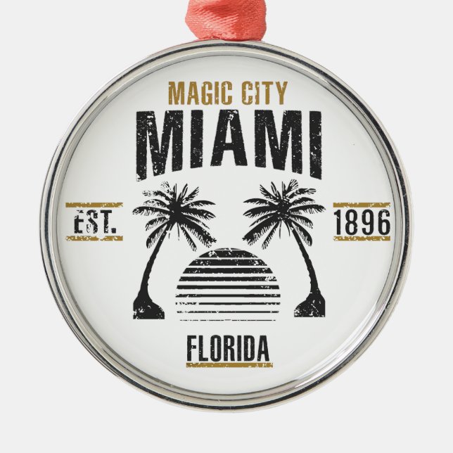 Miami Ornament Aus Metall (Vorne)