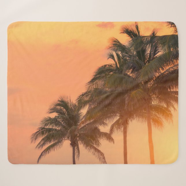 Miami-Palmen Sherpadecke (Vorderseite (Horizontal))