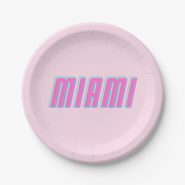 Miami Pappteller (Vorderseite)