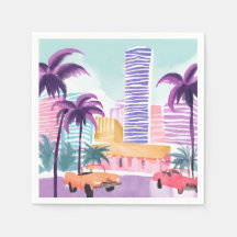 Miami Pastels | Unordentliche Aquarellmalerei