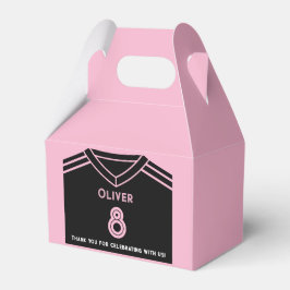 Miami Pink und Black Soccer Party Geburtstag Geschenkschachtel