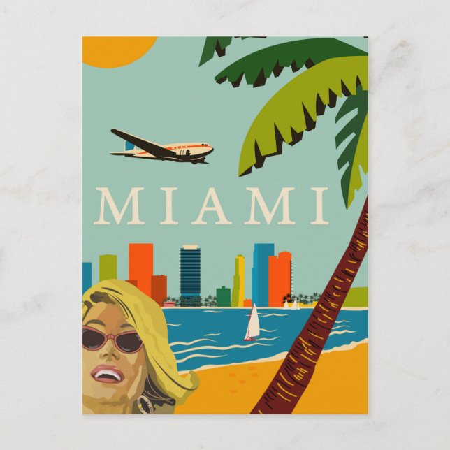 Miami Postkarte (Vorderseite)