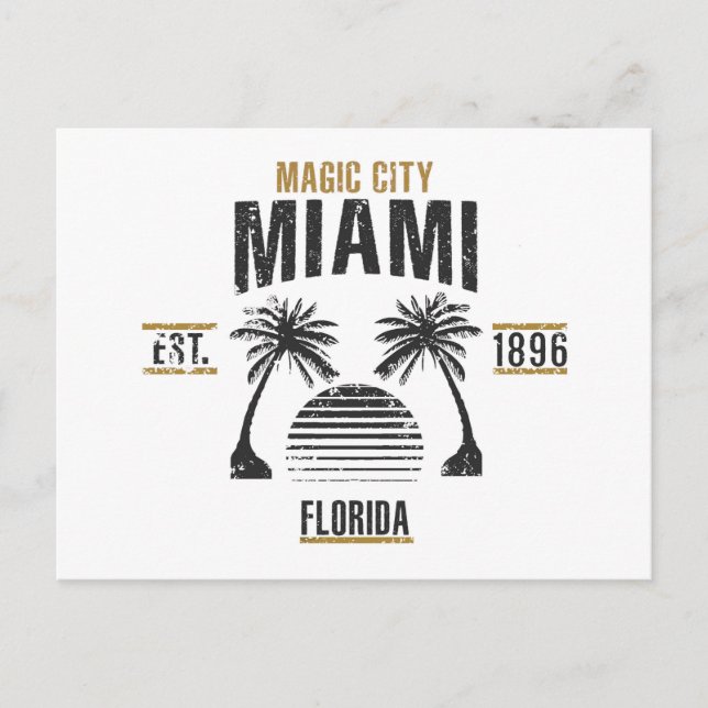 Miami Postkarte (Vorderseite)