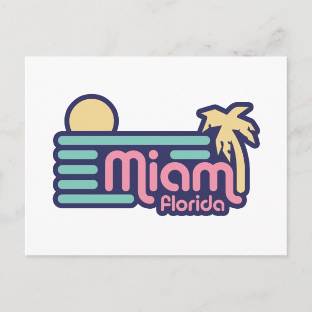 Miami Postkarte (Vorderseite)