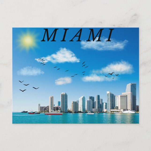 Miami Postkarte (Vorderseite)
