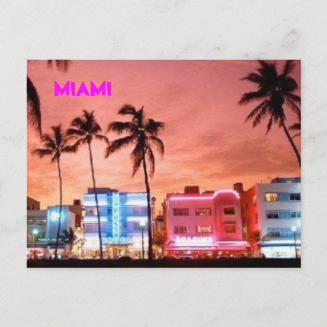 MIAMI POSTKARTE (Vorderseite)