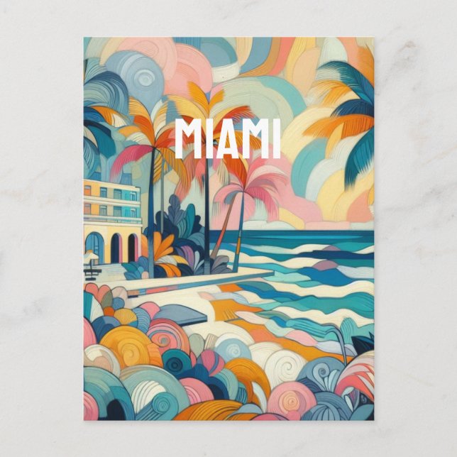Miami Postkarte (Vorderseite)