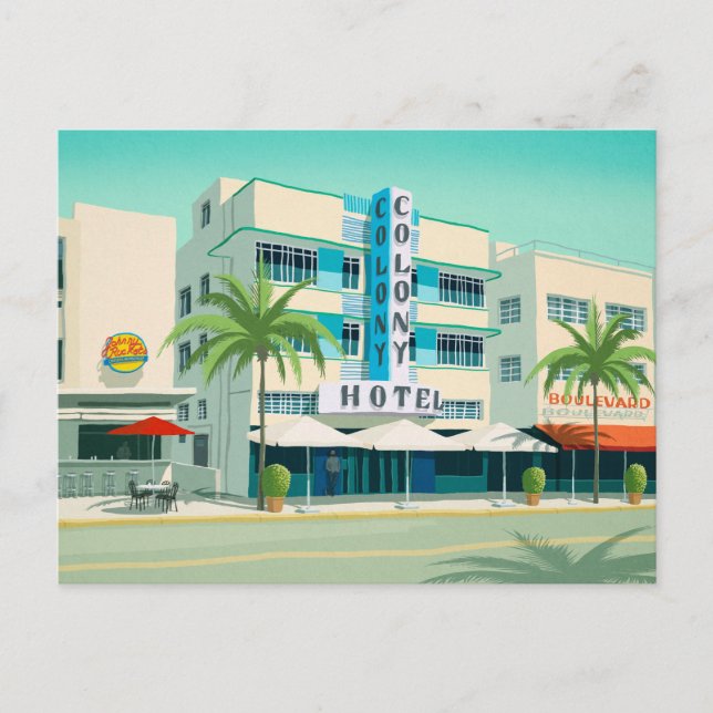 Miami Postkarte (Vorderseite)
