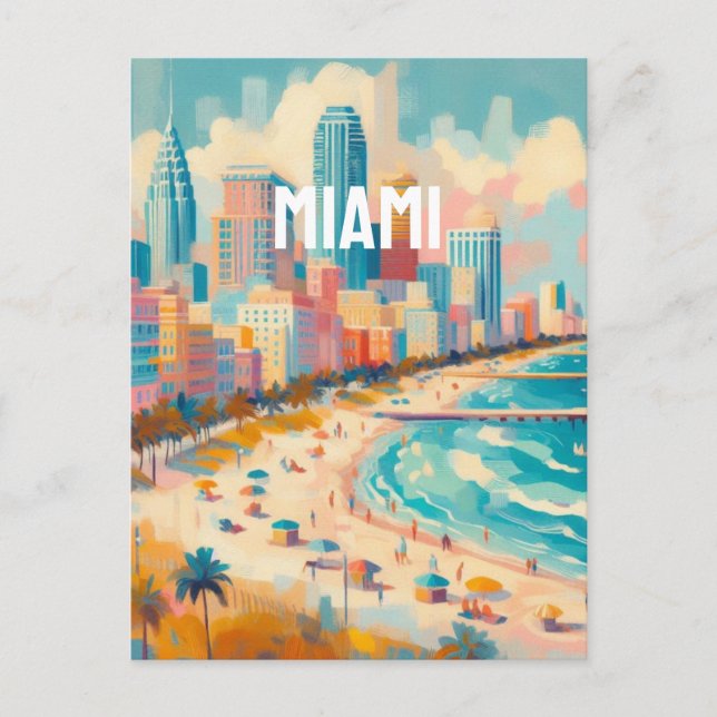 Miami Postkarte (Vorderseite)