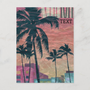 Miami-Postkarten-Reiseposter Postkarte