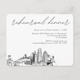 Miami Probe Dinner Einladungs-Karte Begleitkarte