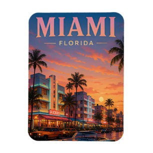 Miami-Reise Tropischer Luxus Magnet