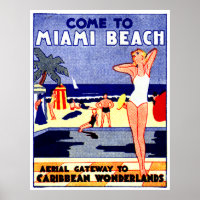 Miami-Reiseplakat 1925