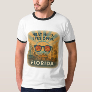 Miami Ringer T - Shirt   Retro Claritywear